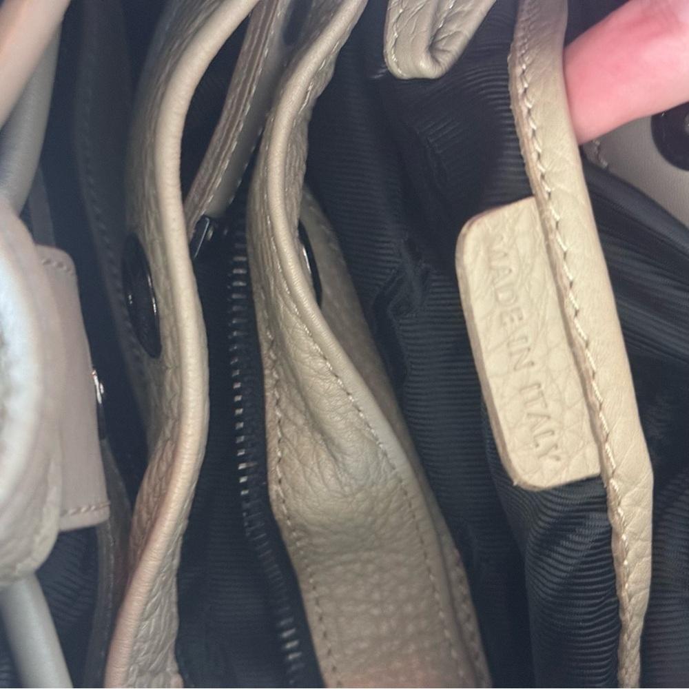 BURBERRY PRORSUM WARRIOR BAG Large Beige With Black Hardware Excellent Condition - Picture 13 of 14